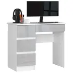 RAUMHIRSCH FURNITURE PSACÍ STŮL Bílý, lesklý kovový 77/90/50