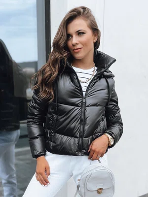 Dámská péřová bunda LOLAROSE Barva černá DSTREET