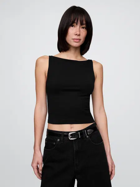 GAP Strečový crop top - Dámské