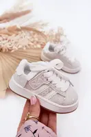 Boto Dětské Sportovní Boty Tenisky Srdíčka Bílé Mirelle