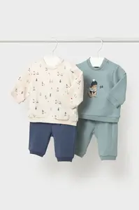 Mayoral Newborn  teplákový set kojenecký bavlněný s elastanem