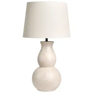 Beliani STOLNÍ LAMPA Béžová Charges