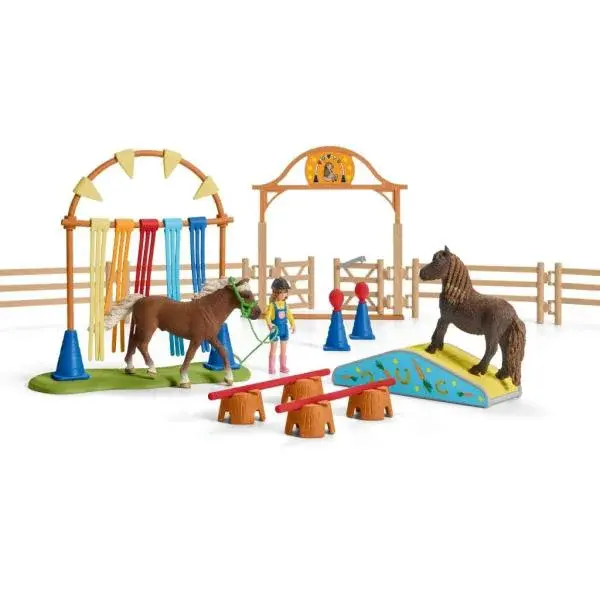 Schleich Trénink v agility pro poníky