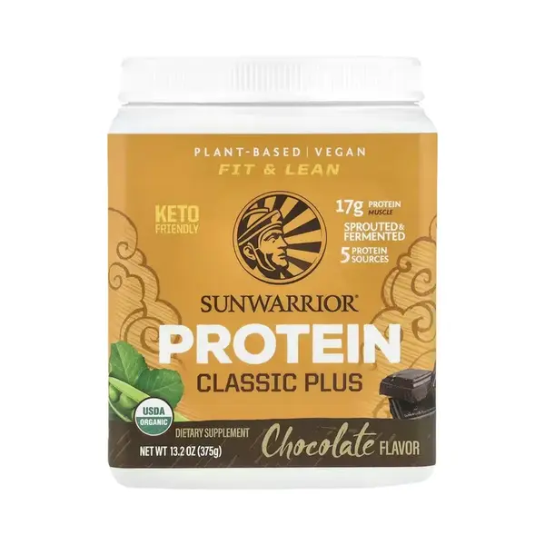 Sunwarrior Protein Classic Plus 375 g čokoláda