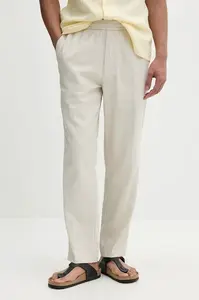 Calvin Klein  rovné kalhoty pánské se lnem