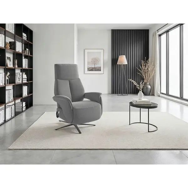 Sit & More RELAXAČNÍ KŘESLO, textil, antracitová