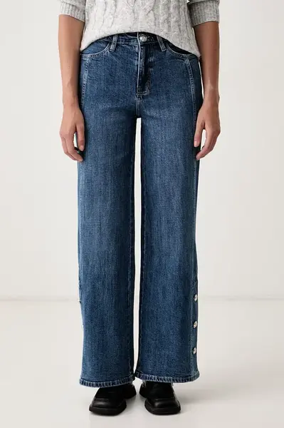 DKNY  wide leg džíny dámské