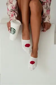 Milena Dámské Bavlněné Mikroponožky Růžová Ecru