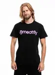 Meatfly pánské tričko MF Logo Lila / Black | Černá | Velikost XL | 100% bavlna