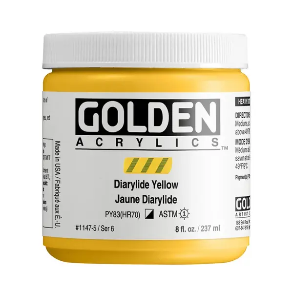 Akryl Golden HB 237ml – 1147 Diarylide Yellow