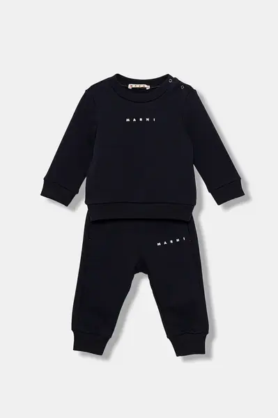 Bavlněná tepláková souprava pro miminka Marni MS1B-SET OVERALLS 2-pack