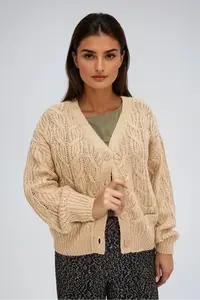 Marisse WOMEN'S SWEATER Z-SW-4808 BEIGE MEL