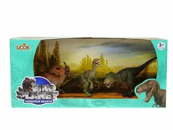 Sada 3 dinosaurů  (17 cm)