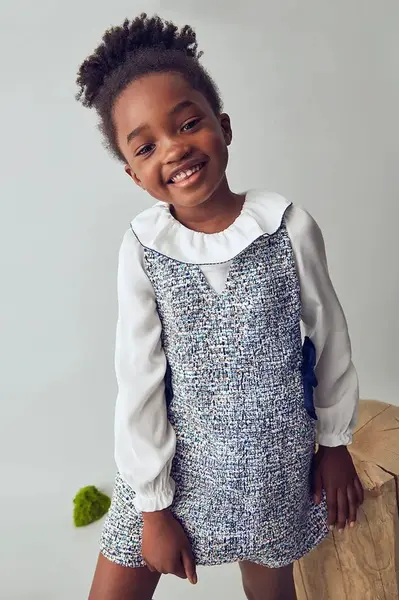 Dívčí šaty Mayoral modrá barva, mini, 4990