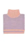 Dětská kukla s přídavkem alpakové vlny Konges Sløjd BERLE NECKWARMER fialová barva, KS103719