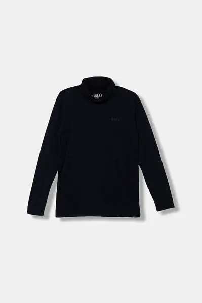 Dětské bavlněné tričko s dlouhým rukávem Guess