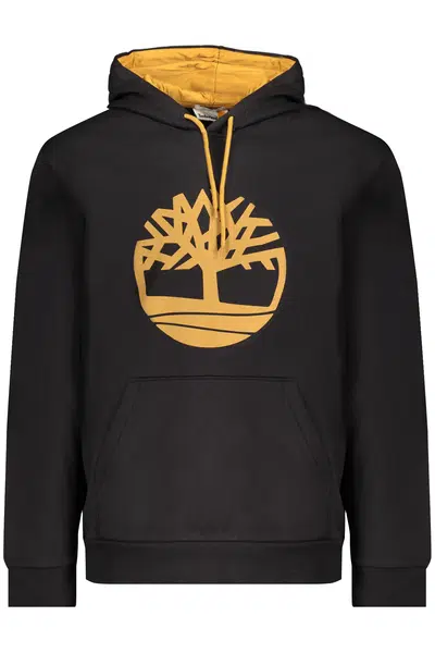 TIMBERLAND MEN&#39;S BLACK ZIP-UP SWEATSHIRT