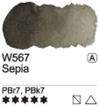 Akvarelová barva Mijello 15ml – 567 Sepia