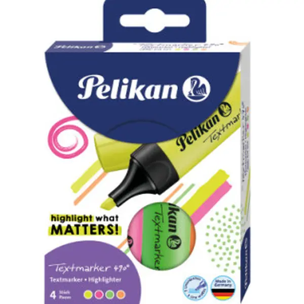 Pelikan - Zvýrazňovač 490 4 ks