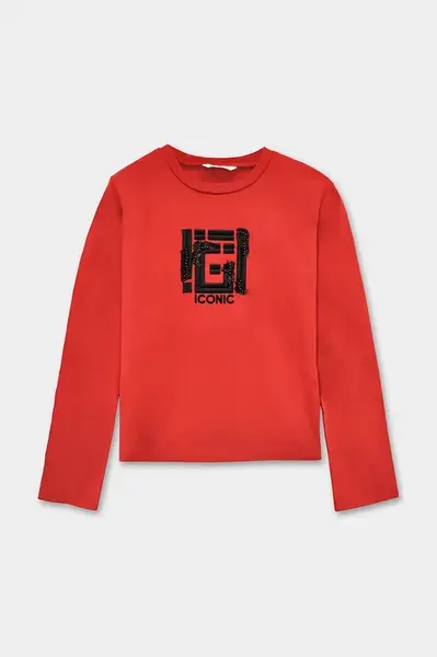 Dětské tričko s dlouhým rukávem Mayoral červená barva, 7018