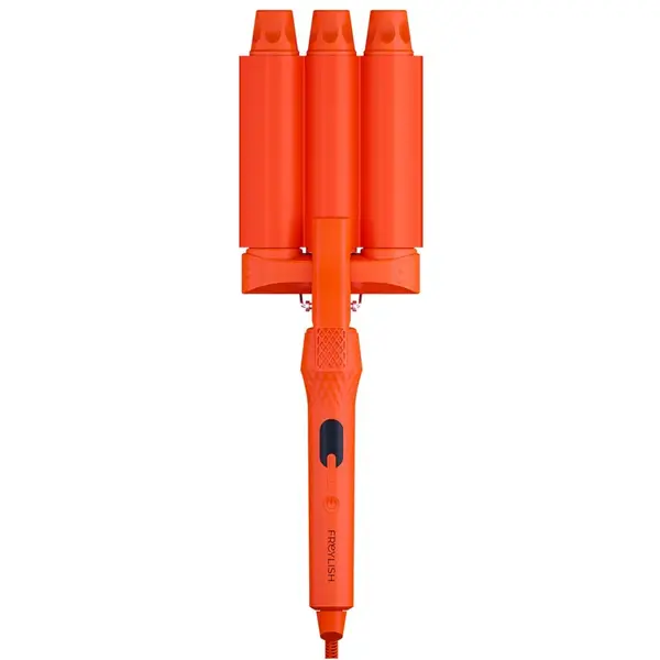 Trojkulma pro velké vlny Freylish Hair Curler 2.0 - 32 mm, oranžová + dárek zdarma