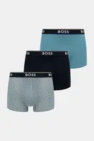 Boxerky BOSS Trunk 3P Power Desig 3-pack pánské, černá barva, 50531701
