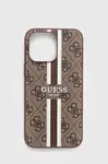 Obal na telefon Guess iPhone 14 Pro Max 6.7" hnědá barva