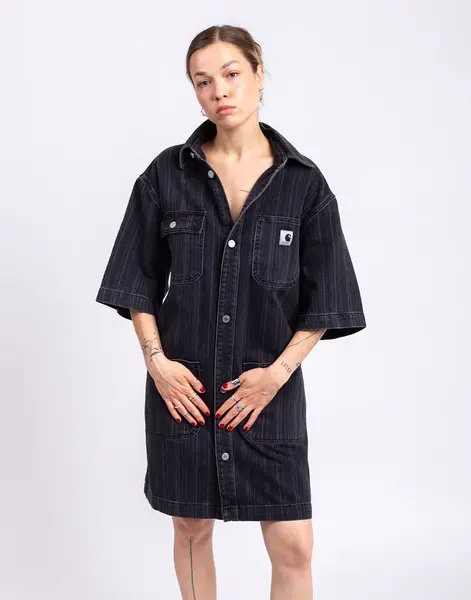Carhartt WIP W' Rylan Dress Rylan stripe, black stone washed S