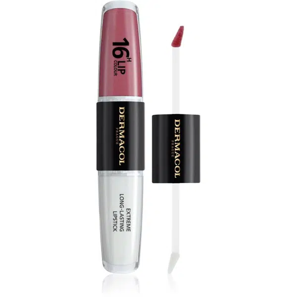 Dermacol 16H Lip Colour dlouhotrvající rtěnka a lesk na rty odstín 13 2x4 ml