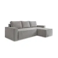 MID.YOU ROHOVÁ SEDAČKA, textil, šedá