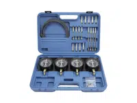 Tester na synchronizaci karburátorů, vakuometry + redukce - QUATROS QS30504