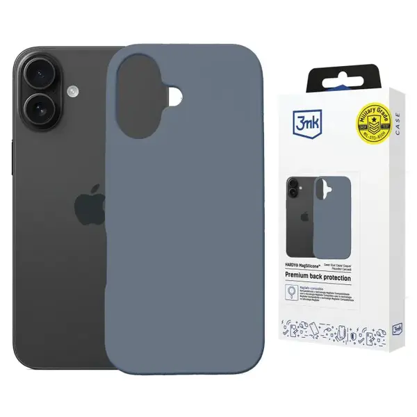 Zadní kryt 3mk Hardy MagSilicone pro Apple iPhone 16, ultramarine