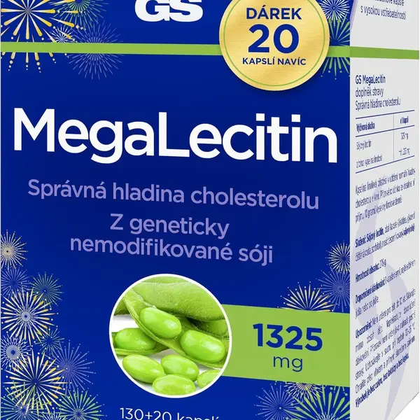 GS Megalecitin 1325, 130+20 kapslí NAVÍC 150 kapslí