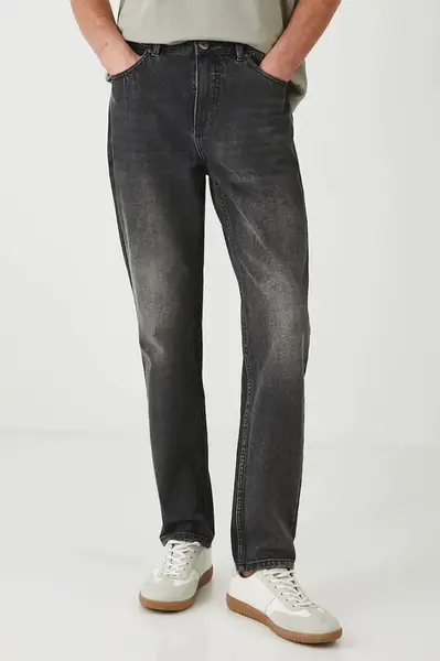 Bavlněné džíny Medicine černá barva