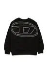 Dětská bavlněná mikina Diesel SROBMEGOVALD OVER SWEAT-SHIRT
