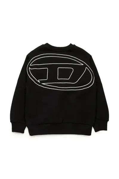 Dětská bavlněná mikina Diesel SROBMEGOVALD OVER SWEAT-SHIRT