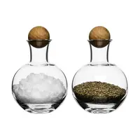 Skleněná láhev Sagaform Nature 2-pack