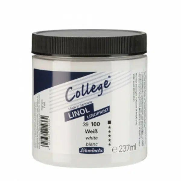 Linorytová barva College 237ml – 100 bílá