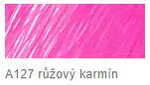 Štětečkový popisovač Faber-Castell – 127 růzový karmínový