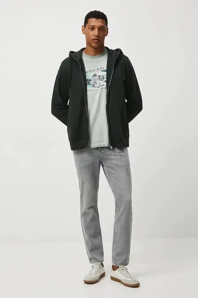 Mikina Medicine pánská, zelená barva, s kapucí