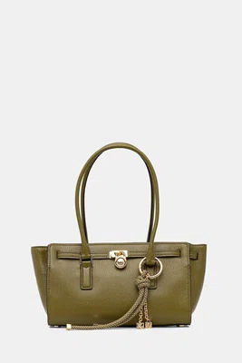Kožená kabelka MICHAEL Michael Kors zelená barva, 30F5GNXT0L