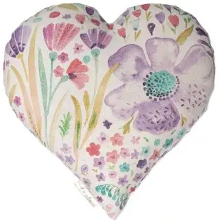 Dekorační vonný polštářek - srdce, mix motivů