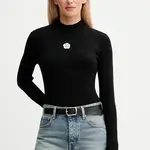 Svetr Kenzo dámský, černá barva, s pologolfem, FF62TO6123LG