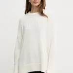 Bavlněný svetr Armani Exchange dámský, béžová barva, XW000760 AF16552