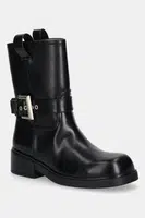 Nízké kozačky Armani Exchange dámské, černá barva, na podpatku, XW001654 AF17476 UC001