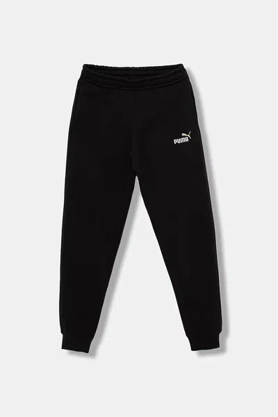Dětské tepláky Puma ESS 2 COLOR No. 1 Logo Sweatpants FL zelená barva, 685824