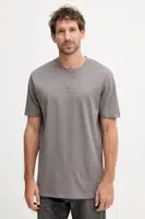 Bavlněné tričko Armani Exchange pánské, šedá barva, s aplikací, XM001280 AF10361