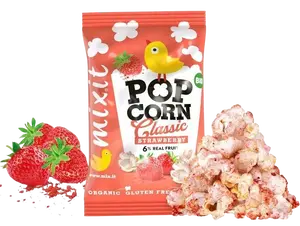 MIXIT BIO popcorn - Jahoda do kapsy 13 g