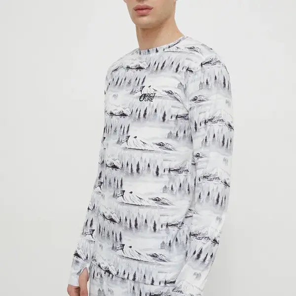 Funkční triko s dlouhým rukávem Picture Nangha bílá barva