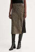 Sukně ZADIG&VOLTAIRE zelená barva, midi, áčková, WWSK01622